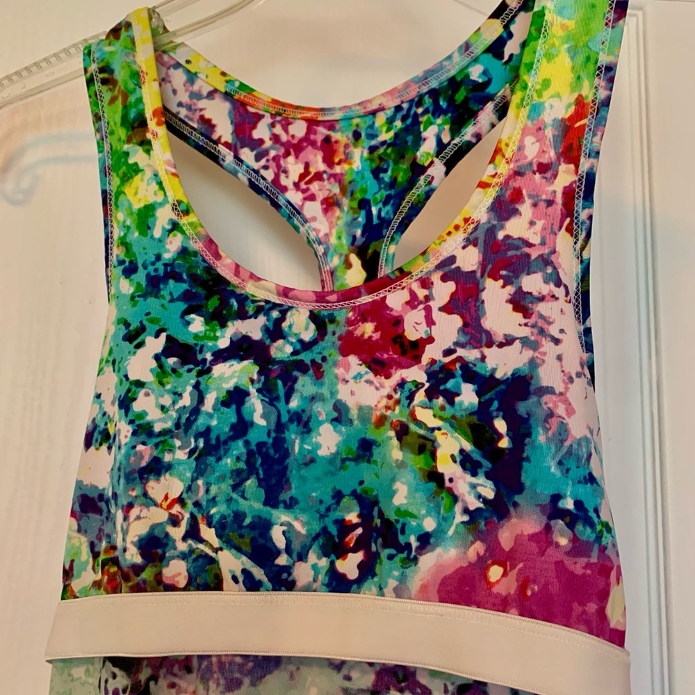 Body Central Multicolor Abstract Racerback Tank‎ Top - Picture 8 of 9